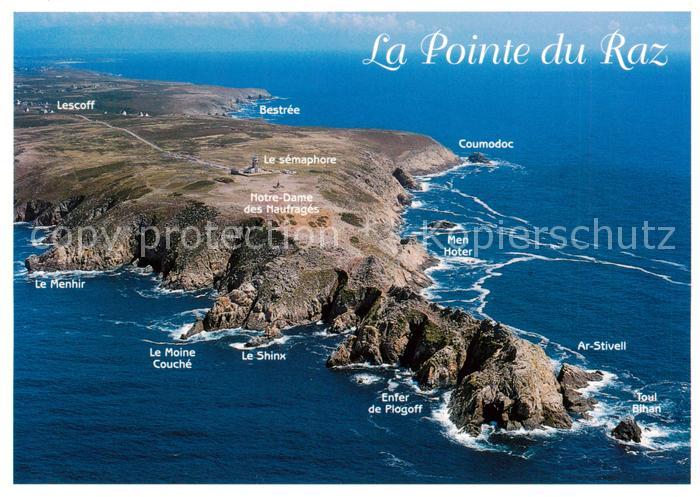 La Pointe du Raz Plogoff 29 Finistere Kuestenpanorama