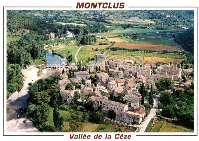 Montclus  30 Gard Vallee de la Cèze vue aérienne
