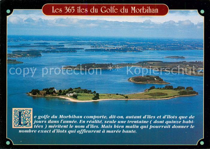 Morbihan Region Les iles de la région vue aérienne