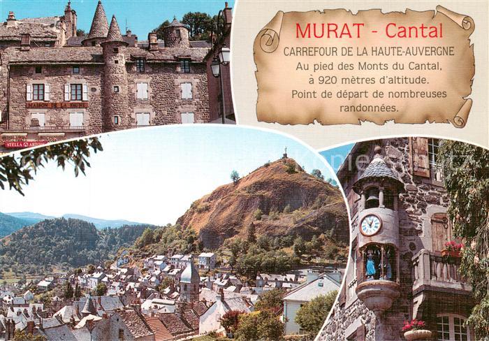 Murat 15 Cantal Maison de la Faune la ville dominée par le rocher de Bonnevie