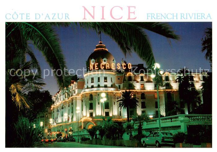 Nice  06 Nizza Hôtel Negresco la nuit
