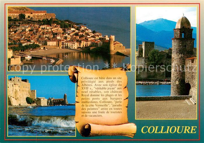 Collioure 66 Pyrenees-Orientales Vue panoramique aérienne Tour Chateau