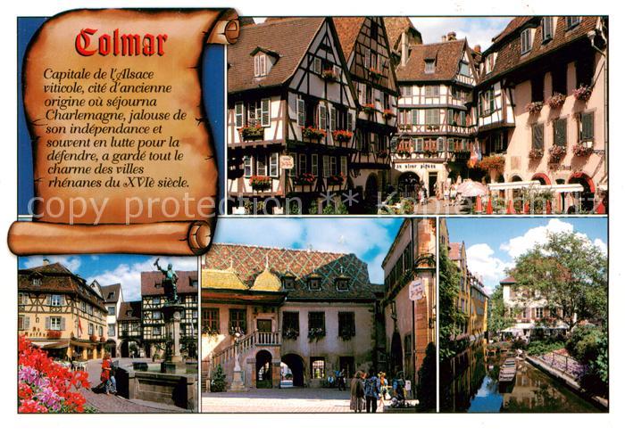 Colmar 68 Rue des Marchands Place et l ancienne douane Bords de la Lauch