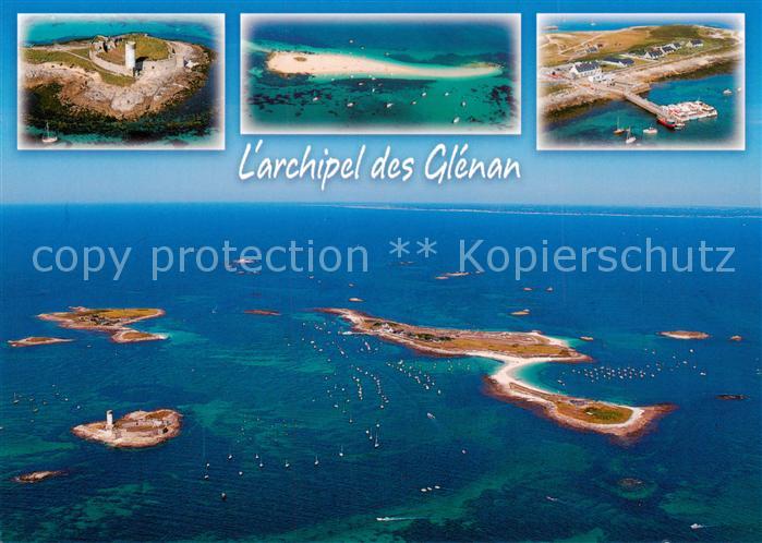 Glenan Iles de 29 Finistere Archipel des Glénan Fort Cigogne Ile Guiriden Ile Sa