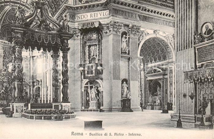 Roma  Rom IT Basilica di S Pietro Interno