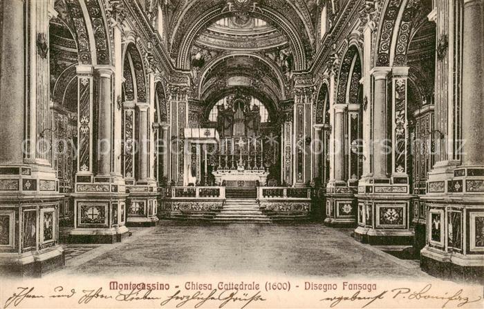 Montecassino Cassino IT Chiesa Cattedrale Disegno Fansaga