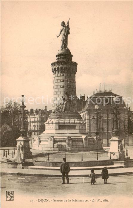 Dijon 21 Cote-d Or Statue de la Resistance