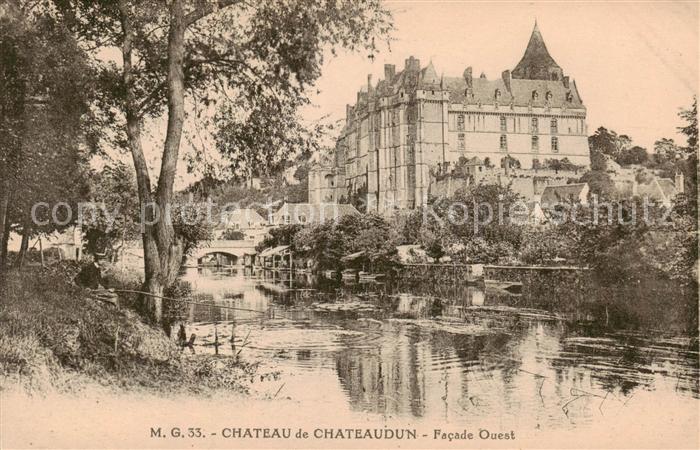 Chateaudun 28 Eure-et-Loir Chateau de Chateaudun Facade Ouest