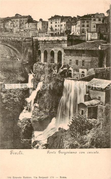 Tivoli  Roma IT Ponte Gregoriano con cascate