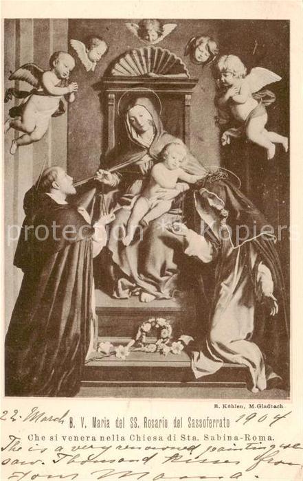 Roma  Rom IT BV Maria del ss Rosario del Sassoferato
