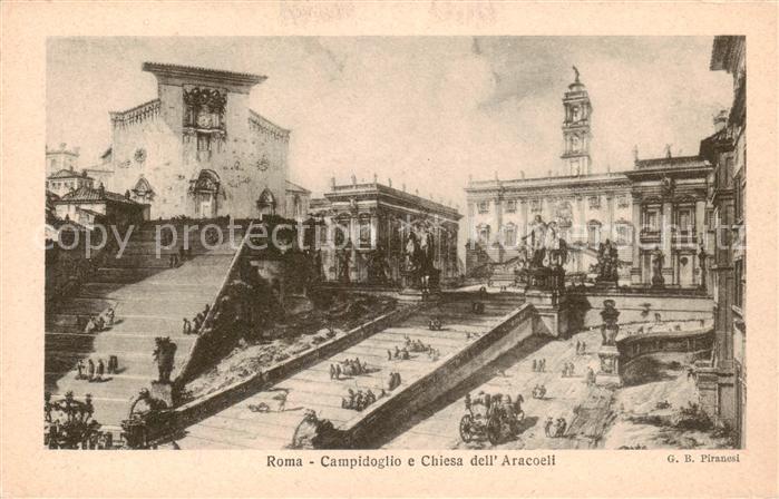 Roma  Rom IT Campidoglio e Chies dell Aracoeli