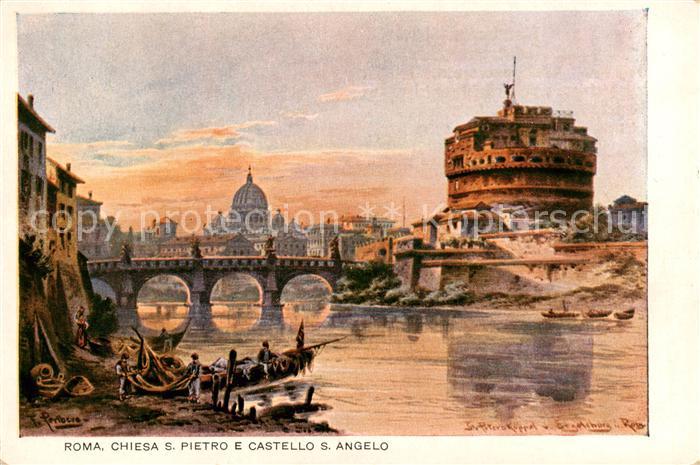Roma  Rom IT Chiesa San Pietro e Castello San Angelo