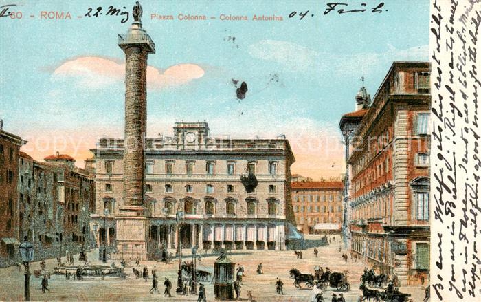 Roma  Rom IT Piazza Colonna Colonna Antonina