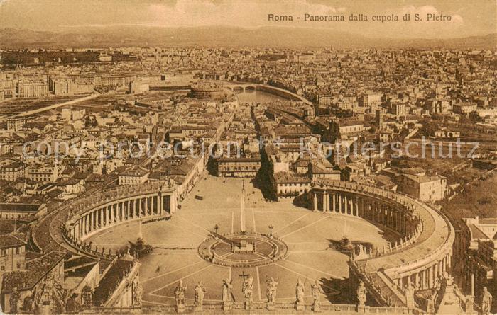 Roma  Rom IT Panorama dalla cupola di San Pietro