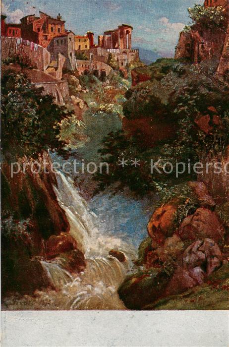 Tivoli  Roma IT Sibyllentempel und die Wasserfaelle