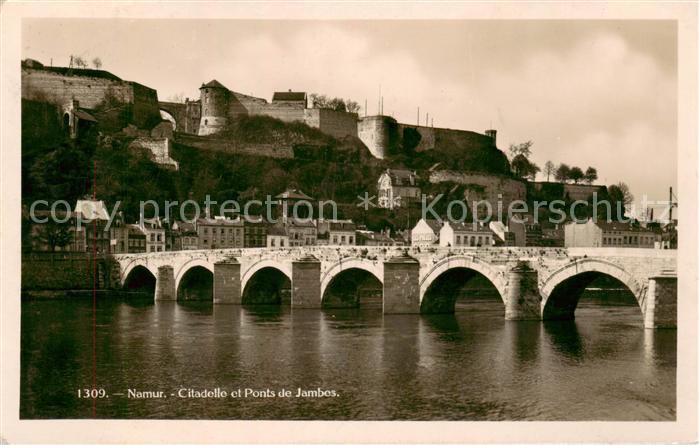 Namur sur Meuse Citadelle et ponts de Jambes