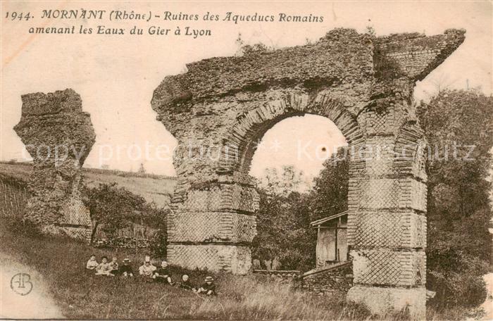Mornant 69 Rhone Ruines des Aqueducs Romains amenant les Eaux du Gier a Lyon