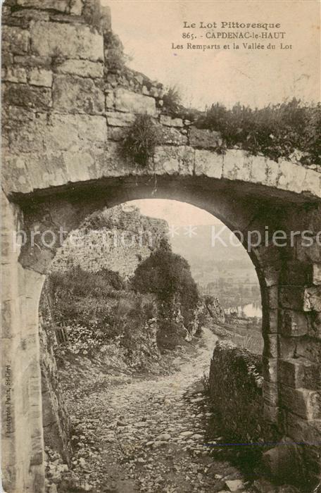 Capdenac-le-Haut 46 Lot Les Remparts et la Vallee du Lot