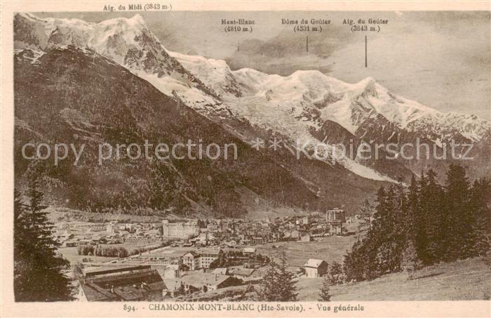 Chamonix 74 Haute-Savoie Mont Blanc Vue generale