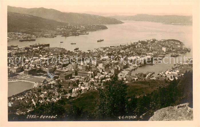 Bergen Norwegen Panorama