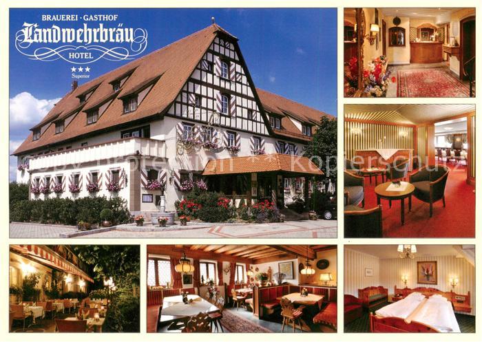 Reichelshofen Hotel Restaurant Brauerei Landwehrbraeu Gastraeume Zimmer