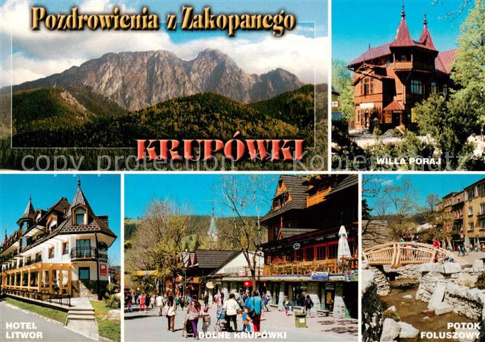 Zakopane Krupowki Willa Poraj Hotel Litwor Dolne Krupowki Potok Foluszowy