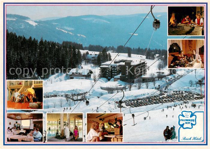 Feldberg 1450m Schwarzwald Kur und Sporthotel Feldberger Hof Gastraeume Bar Skil