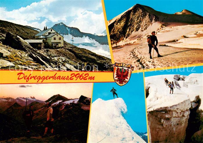 Defreggerhaus 2962m Grossvenediger AT Panorama Ralner Horn Grossglockner Abstieg