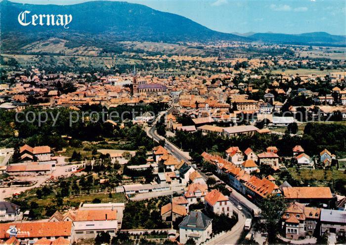 Cernay Elsass Vue aerienne