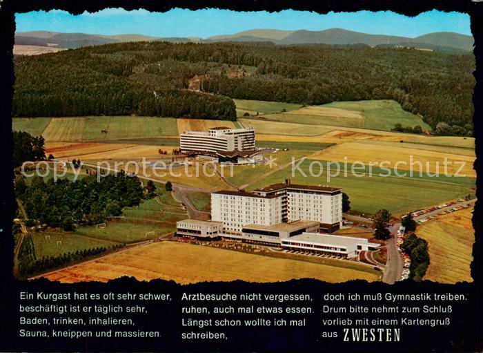 Zwesten Bad Hardtwaldklinik II Fliegeraufnahme