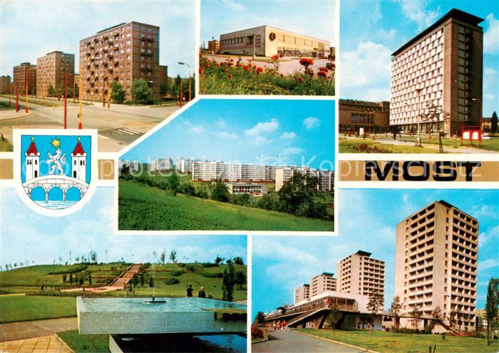 Most Bruex Czechia Trida Kl Gottwalda Kino Kosmos Domov mladeze Sidliste dr Smer