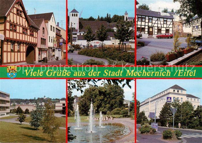 Mechernich Orts und Teilansichten Springbrunnen
