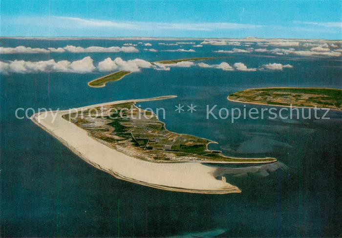 Amrum Fliegeraufnahme mit Insel Foehr und Sylt im Hintergrund