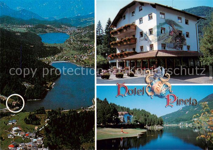 Altopiano-di-Pine Trento IT Fliegeraufnahme Hotel Pineta Panorama