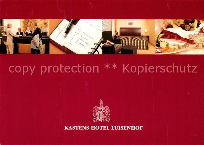 HANNOVER CITY Kastens Hotel Luisenhof Rezeption Zimmer Buffet