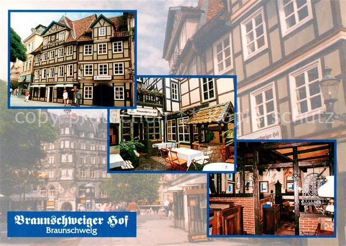 BRAUNSCHWEIG CITY Braunschweiger Hof mit Eulenspiegelhaus Innenhof mit Wasserst