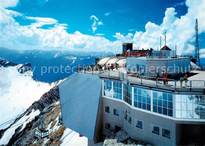 Zugspitze Garmisch-Partenkirchen Gipfelstation Muenchnerhaus Aussichtsterrasse m