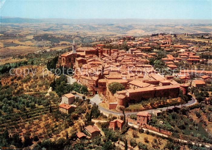 Pienza Citta del Rinascimento Fliegeraufnahme