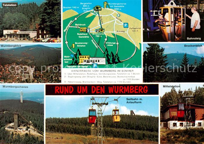 Braunlage Harz Wurmberg Talstation Bahnsteig Brockenblick Wurmbergschanze Seilba