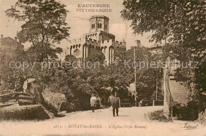 Royat 63-les-Bains Kirche Aussenansicht