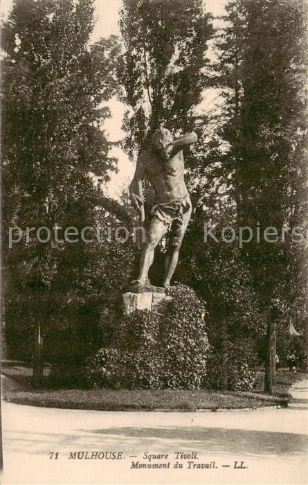 Mulhouse Muehlhausen Square Tivoli - Monument du Travail