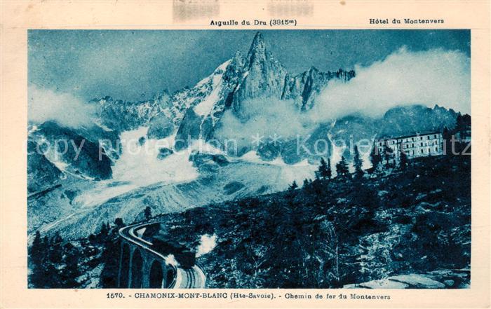 Chamonix 74 Haute-Savoie Chemin de fer du Montenvers - Hotel du Montenvers