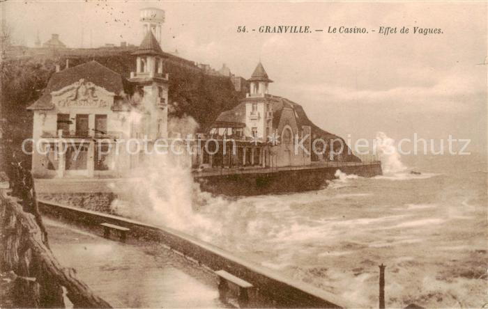 Granville 50 Manche Le Casino - Effet de Vagues