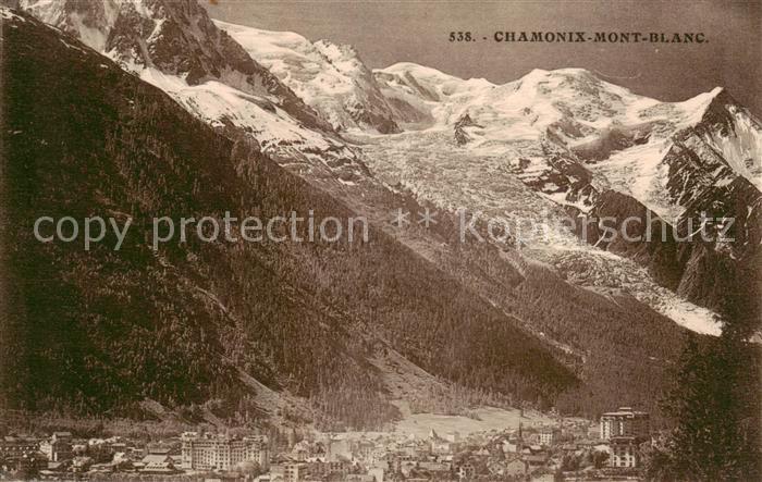 Chamonix 74 Haute-Savoie Teilansicht