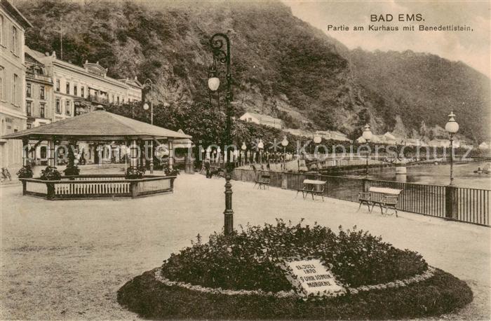 Bad Ems Partie am Kurhaus m. Benedettistein