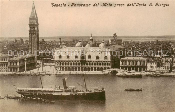 Venezia Venedig Panorama del Molo preso dall Isola S. Giorgio