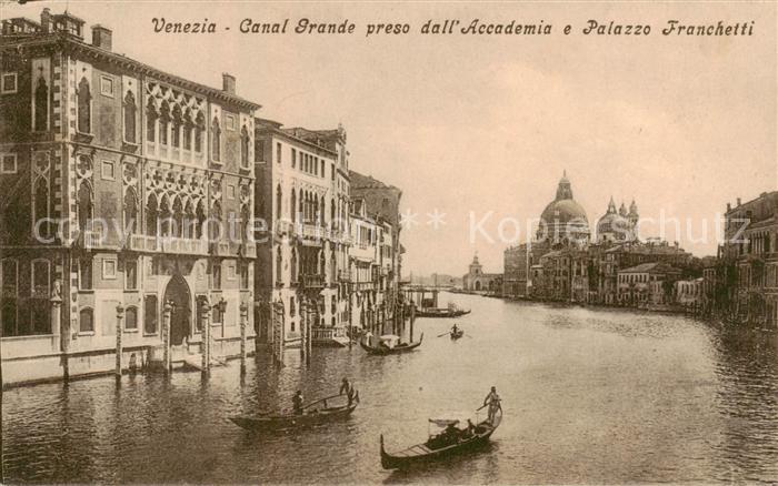 Venezia Venedig Canal Grande preso dall Accademia e Palazzo Franchetti