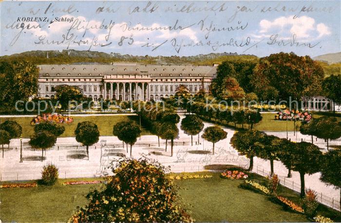 Koblenz  Rhein Schloss Ansicht