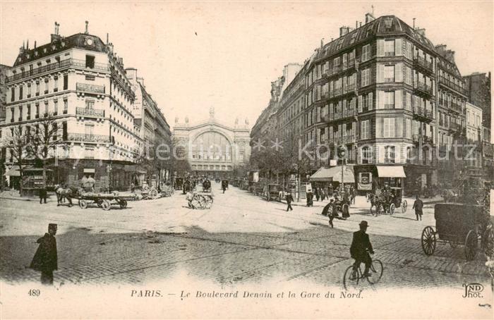 Paris 75 Le boulevard Denain et la Gare du Nord - Kutschen
