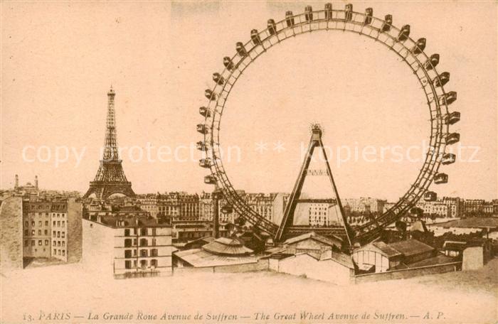 Paris 75 La Grande Roue Avenue de Suffren